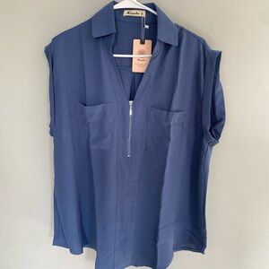 Hayden Navy Women's Blouse